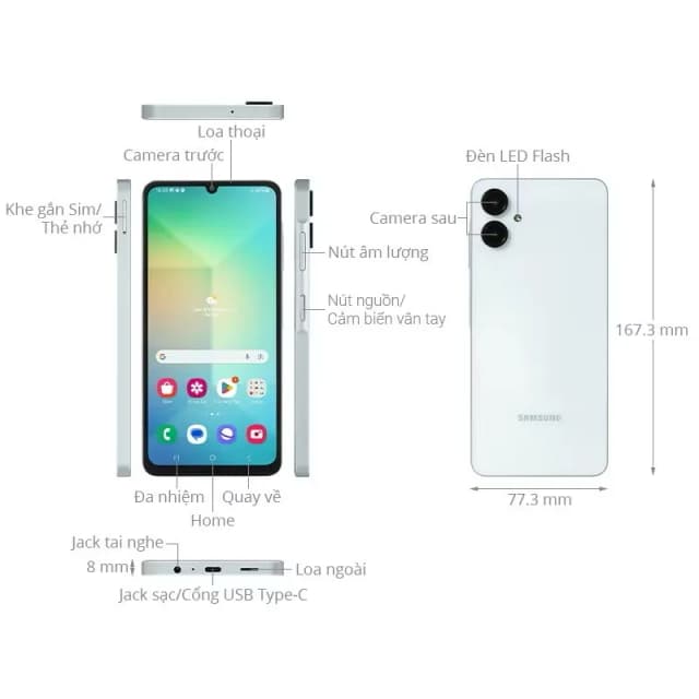 Điện thoại Samsung Galaxy A06 5G 4GB/128GB - 14