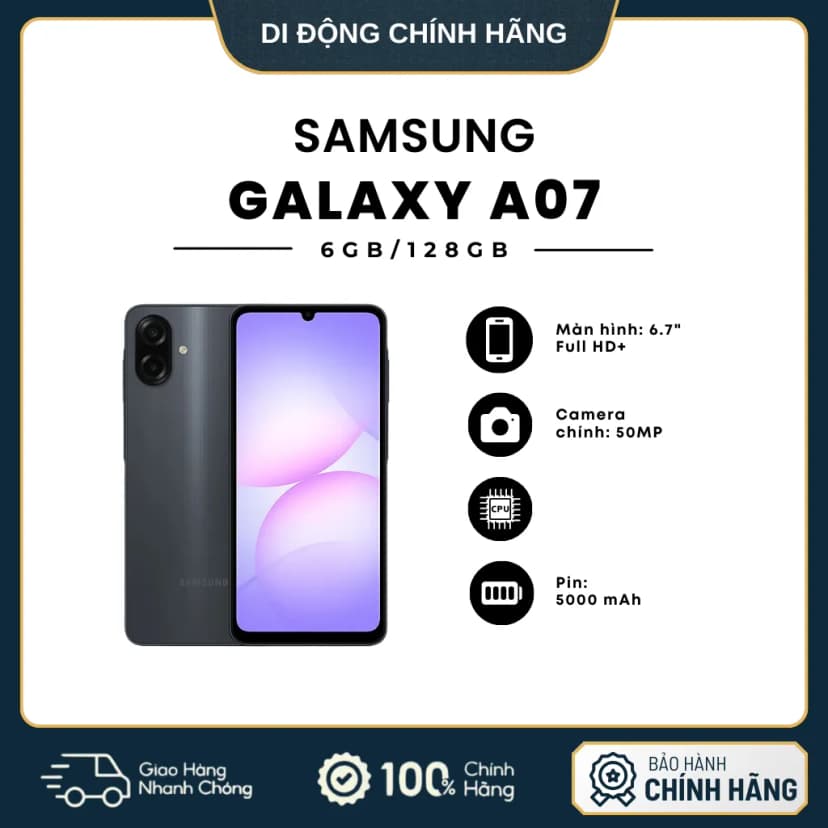 Điện thoại Samsung Galaxy A07 5G 6GB/128GB - Giá rẻ nhất hôm nay - Ảnh 2