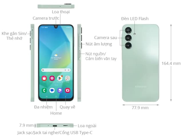 Điện thoại Samsung Galaxy A16 4GB/128GB - 19