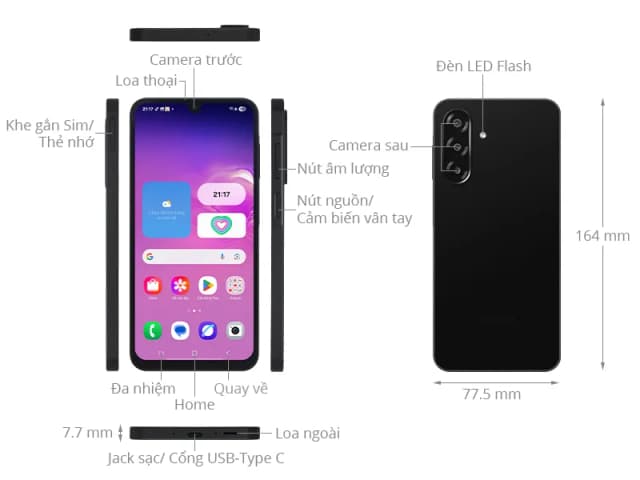 Điện thoại Samsung Galaxy A26 5G 8GB/256GB - 17