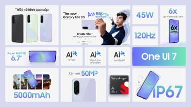 Điện thoại Samsung Galaxy A36 5G 12GB/256GB - 19