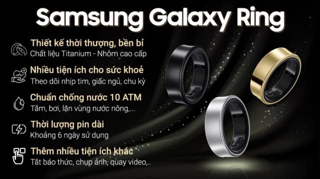 So sánh giá Nhẫn thông minh Samsung Galaxy Ring Size 8 rẻ nhất? - Ảnh 2