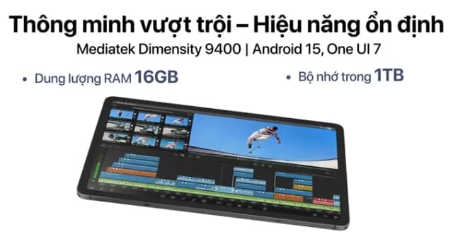 Máy tính bảng Samsung Galaxy Tab S11 Ultra 5G 16GB/1TB - 10