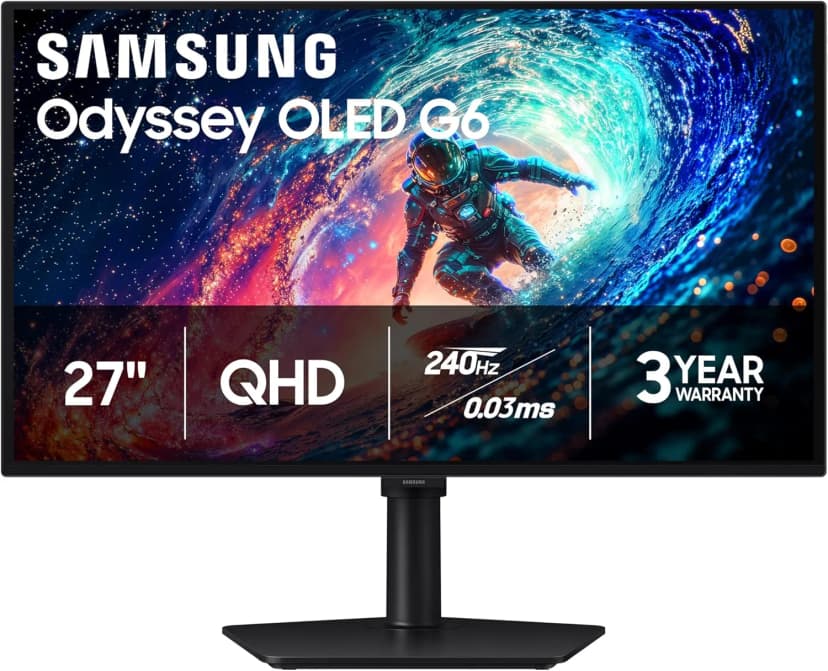 So sánh giá Màn hình Gaming Samsung Odyssey OLED G6 G61SH LS27HG612SEXXV (27 inch QHD, OLED, 240Hz, 0.03ms) - Tìm sản phẩm giá rẻ nhất - Ảnh 1