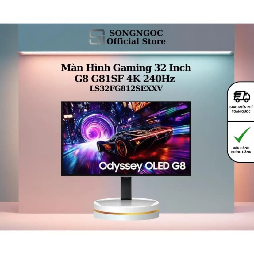 So sánh giá Màn hình Gaming Samsung Odyssey OLED G8 G81SF LS32FG812SEXXV (32 inch 4K, OLED, 240Hz, 0.03ms) - Tìm sản phẩm giá rẻ nhất - Ảnh 3
