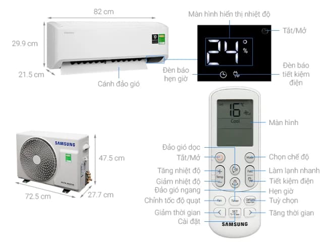 So sánh giá Máy lạnh Samsung Inverter 1.5 HP AR50H13D1BHNSV rẻ nhất? - Ảnh 14