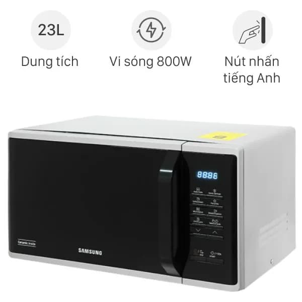 Lò vi sóng có nướng Samsung MG23K3575AS/SV-N 23 lít - Giá rẻ nhất hôm nay - Ảnh 6