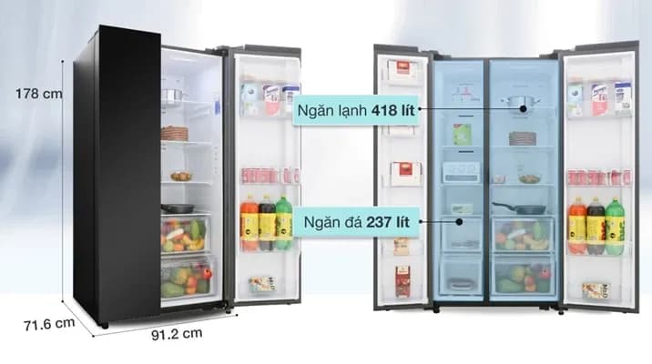 Tủ lạnh Samsung Inverter 655 lít Side By Side RS62R5001B4/SV - Giá rẻ nhất hôm nay - Ảnh 12