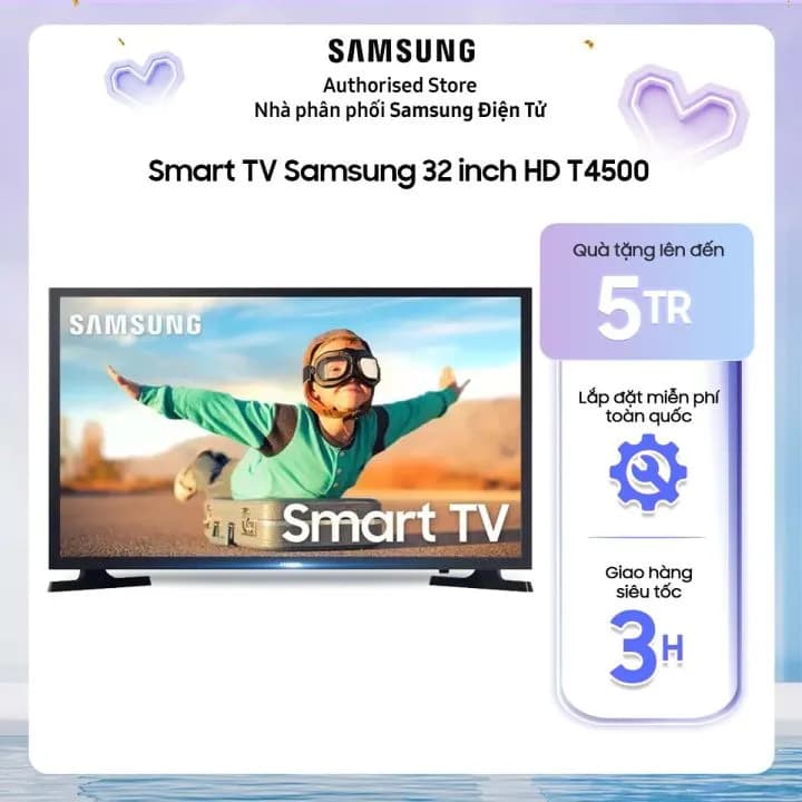 Smart Tivi Samsung 32 inch UA32T4500 - Giá rẻ nhất hôm nay - Ảnh 1