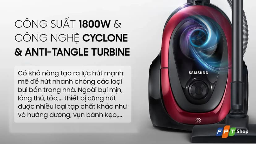 Máy hút bụi dạng hộp Samsung VC18M2120SB/SV - Giá rẻ nhất hôm nay - Ảnh 15