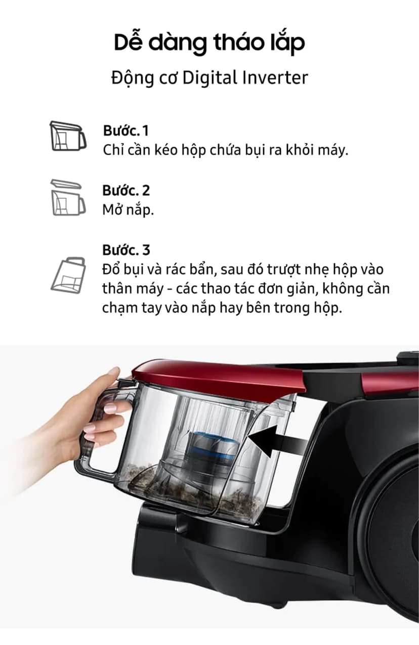 Máy hút bụi dạng hộp Samsung VC18M2120SB/SV - Giá rẻ nhất hôm nay - Ảnh 16