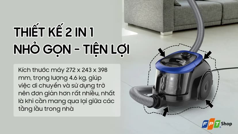 Máy hút bụi dạng hộp Samsung VC18M2120SB/SV - Giá rẻ nhất hôm nay - Ảnh 22