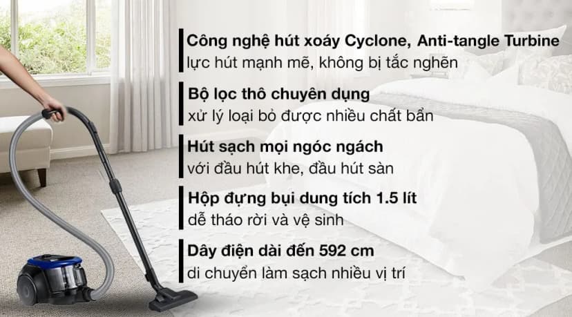 Máy hút bụi dạng hộp Samsung VC18M2120SB/SV - Giá rẻ nhất hôm nay - Ảnh 66