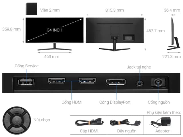 So sánh giá Màn hình Samsung ViewFinity S5 S50GC LS34C500GAEXXV 34 inch 3K/VA/100Hz/5ms/HDMI rẻ nhất? - Ảnh 7