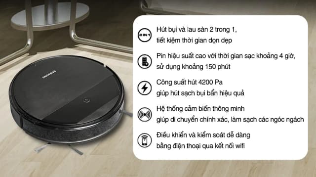 So sánh giá Robot hút bụi lau nhà Samsung VR05R5050WK/SV rẻ nhất? - Ảnh 9