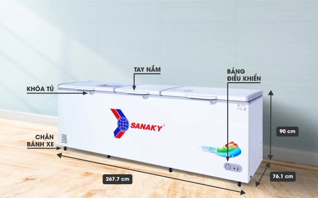 So sánh giá Tủ đông Sanaky 900 lít VH-1199HY rẻ nhất? - Ảnh 3