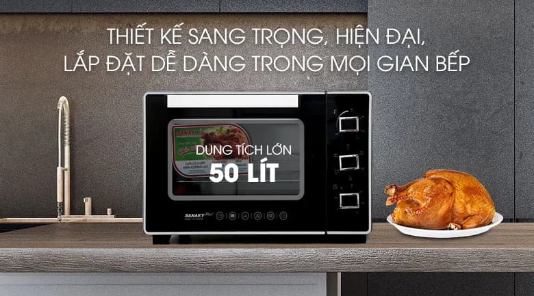 Lò nướng Sanaky VH5099S2D 50 lít - Giá rẻ nhất hôm nay - Ảnh 11
