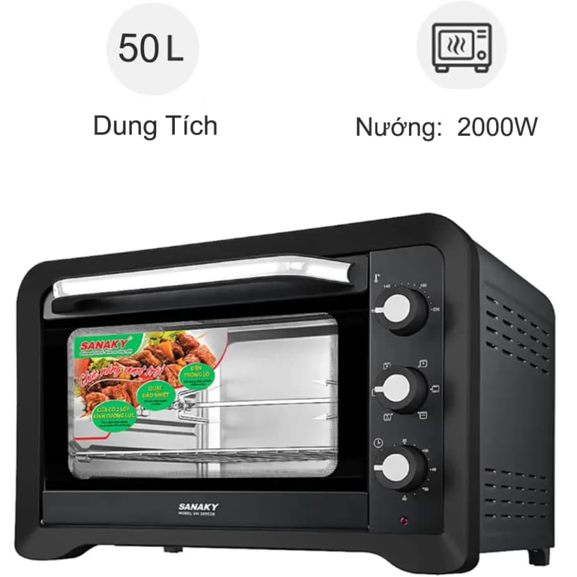 Lò nướng Sanaky VH5099S2D 50 lít - Giá rẻ nhất hôm nay - Ảnh 15