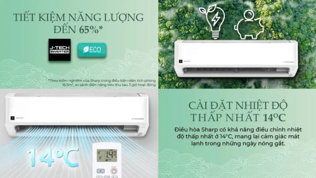 So sánh giá Máy lạnh Sharp Inverter 1 HP AH-XP10CHW rẻ nhất? - Ảnh 9