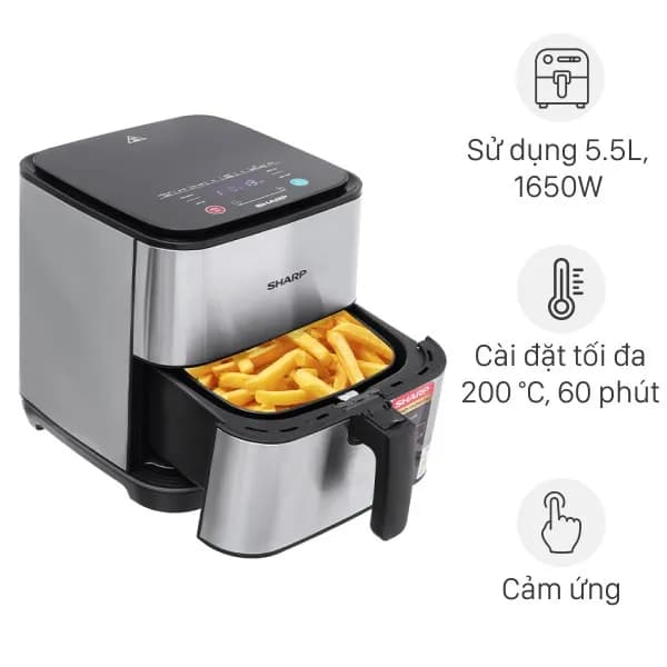 Nồi chiên không dầu Sharp 7 lít KF-AF70EV-ST - Ảnh 3