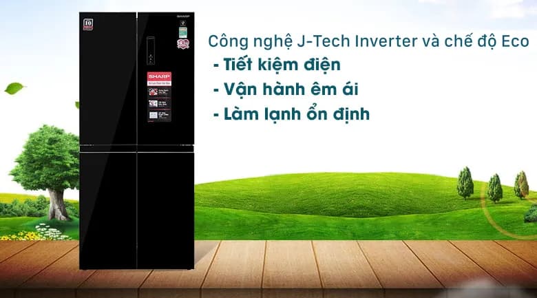 Tủ lạnh Sharp Inverter 401 lít Multi Door SJ-FXP480VG-BK - Giá rẻ nhất hôm nay - Ảnh 18