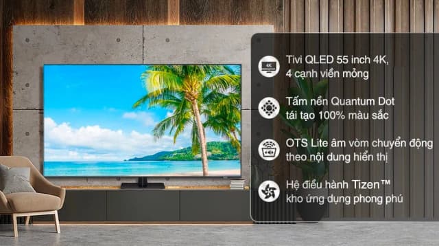 So sánh giá Smart Tivi QLED Samsung AI 4K 55 inch QA55Q70B rẻ nhất? - Ảnh 3