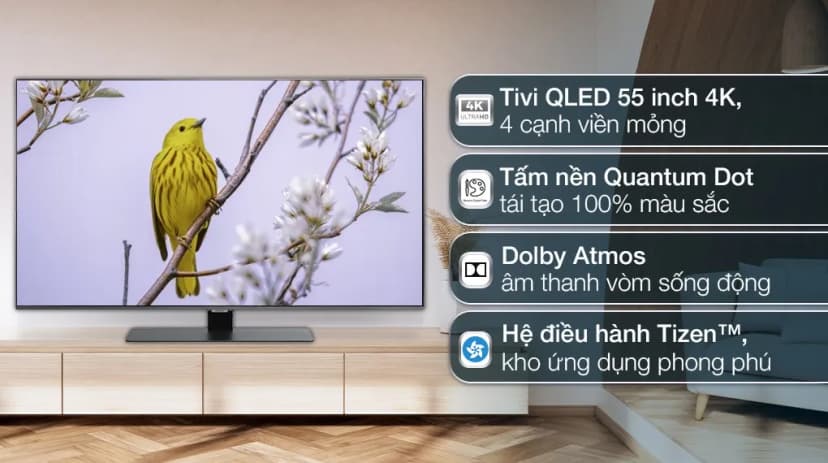 Smart Tivi QLED Samsung AI 4K 55 inch QA55Q80B - Giá rẻ nhất hôm nay - Ảnh 3