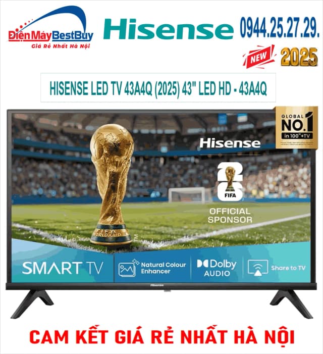 So sánh giá Smart Tivi Hisense FHD 43 inch 43A4Q rẻ nhất? - Ảnh 15