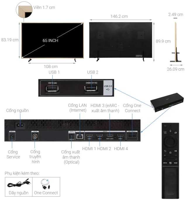 Top 1 so sánh giá Smart Tivi Khung Tranh The Frame QLED Samsung AI 4K 65 inch QA65LS03HE - Tìm sản phẩm giá rẻ nhất - Ảnh 8