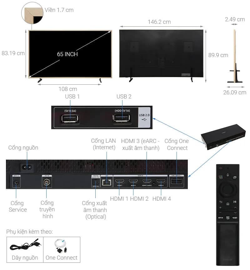 Smart Tivi Khung Tranh The Frame QLED Samsung AI 4K 65 inch QA65LS03HE - Giá rẻ nhất hôm nay - Ảnh 8