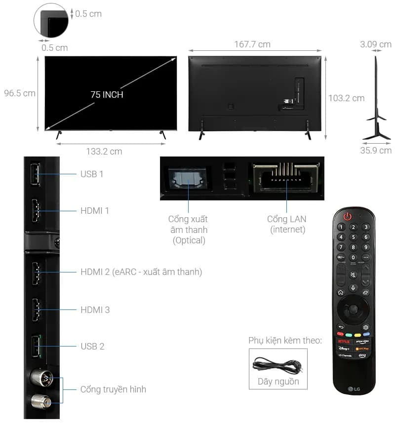 So sánh giá Smart Tivi LG AI 4K 75 inch 75UR9050PSK - Tìm sản phẩm giá rẻ nhất - Ảnh 13