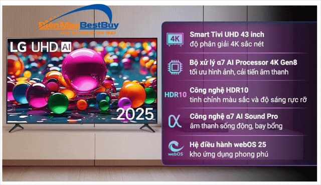 So sánh giá Smart Tivi LG AI 4K 43 inch 43UA8450PSA rẻ nhất? - Ảnh 18
