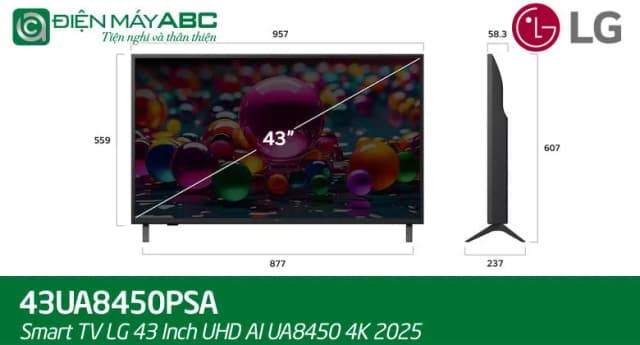 So sánh giá Smart Tivi LG AI 4K 43 inch 43UA8450PSA rẻ nhất? - Ảnh 20