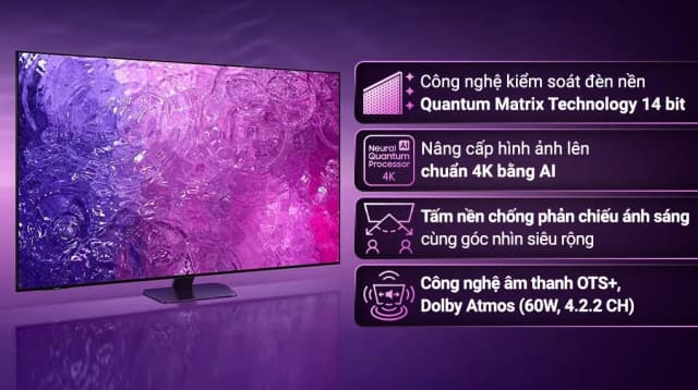So sánh giá Smart Tivi Neo QLED Samsung AI 4K 65 inch QA65QN90C rẻ nhất? - Ảnh 2