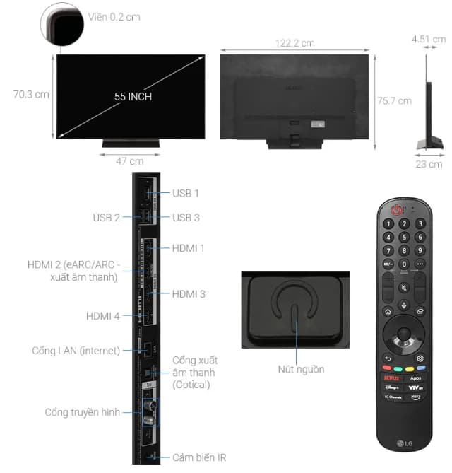 Top 1 so sánh giá Smart Tivi OLED LG AI 4K 55 inch OLED55B6PSA - Tìm sản phẩm giá rẻ nhất - Ảnh 20