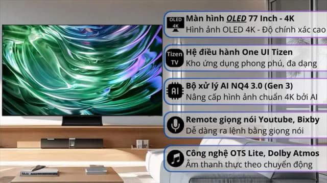 So sánh giá Smart Tivi OLED Samsung AI 4K 77 inch QA77S90F rẻ nhất? - Ảnh 14