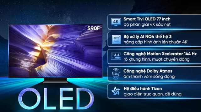 So sánh giá Smart Tivi OLED Samsung AI 4K 77 inch QA77S90F rẻ nhất? - Ảnh 8