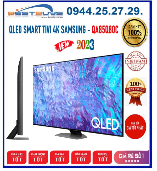 So sánh giá Smart Tivi QLED Samsung AI 4K 85 inch QA85Q80C rẻ nhất? - Ảnh 12