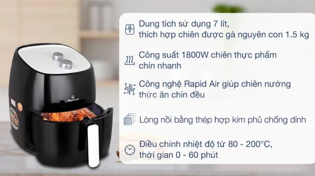 So sánh giá Nồi chiên không dầu Smartcook 7 lít AFS-3941 rẻ nhất? - Ảnh 11