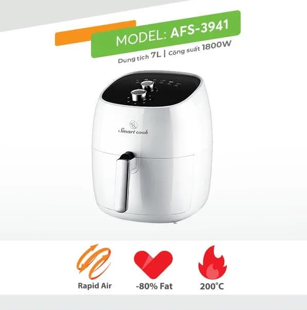 So sánh giá Nồi chiên không dầu Smartcook 7 lít AFS-3941 rẻ nhất? - Ảnh 4
