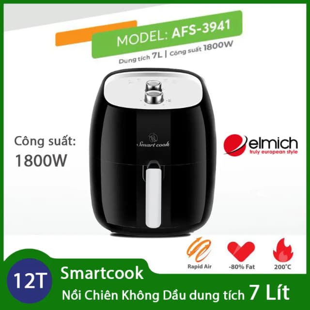 So sánh giá Nồi chiên không dầu Smartcook 7 lít AFS-3941 rẻ nhất? - Ảnh 5