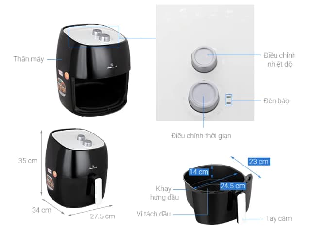 So sánh giá Nồi chiên không dầu Smartcook 7 lít AFS-3941 rẻ nhất? - Ảnh 7
