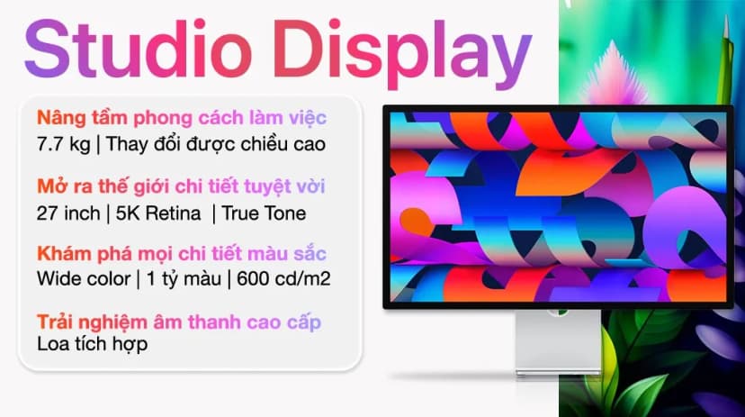 So sánh giá Studio Display 27 inch 5K XDR Chân đế điều chỉnh MFEL4SA/A - Tìm sản phẩm giá rẻ nhất - Ảnh 15
