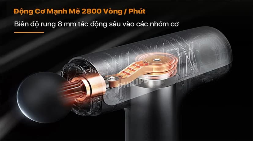 Súng massage cầm tay Philips PPM7325 - Giá rẻ nhất hôm nay - Ảnh 4