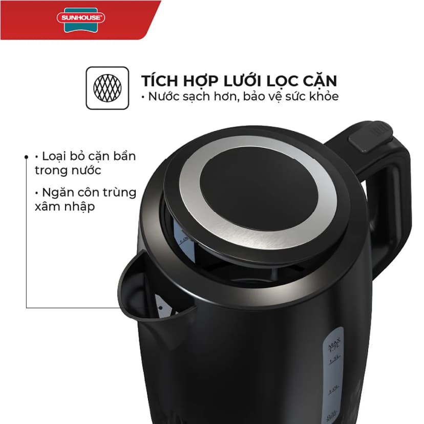 So sánh giá Bình đun siêu tốc Sunhouse 1.7 lít SHD1306 - Tìm sản phẩm giá rẻ nhất - Ảnh 13