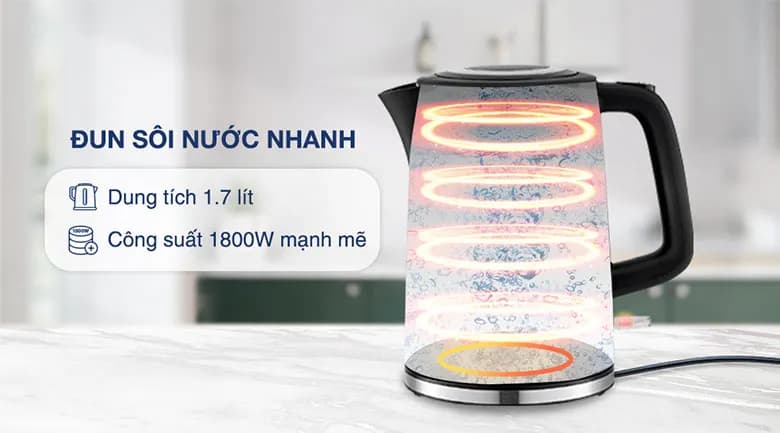 So sánh giá Bình đun siêu tốc Sunhouse 1.7 lít SHD1306 - Tìm sản phẩm giá rẻ nhất - Ảnh 18