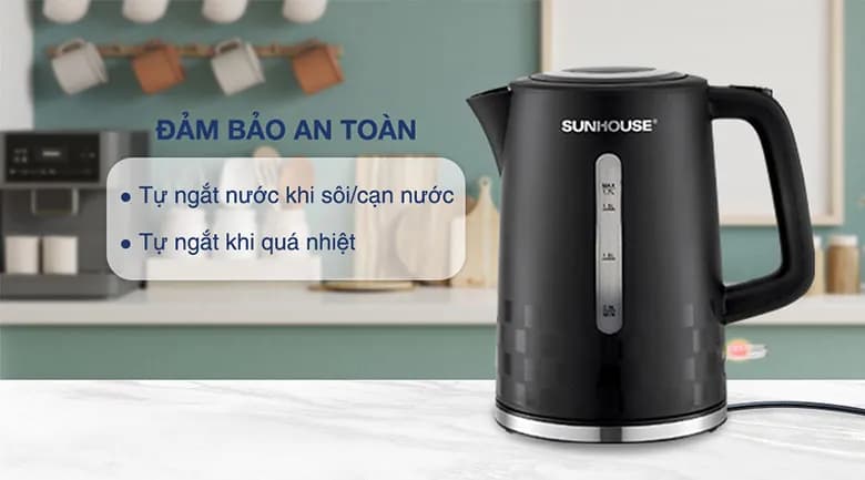 So sánh giá Bình đun siêu tốc Sunhouse 1.7 lít SHD1306 - Tìm sản phẩm giá rẻ nhất - Ảnh 3
