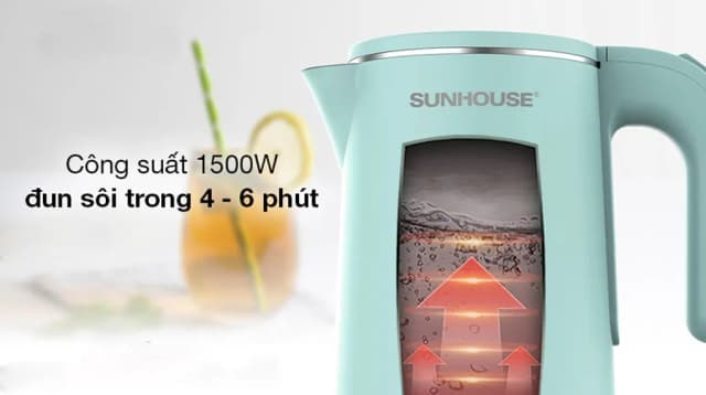 Top 1 so sánh giá Bình đun siêu tốc Sunhouse 1.8 lít SHD1183 - Tìm sản phẩm giá rẻ nhất - Ảnh 15