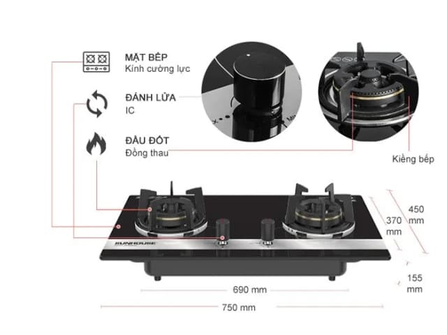 So sánh giá Bếp ga âm Sunhouse SHB8836 rẻ nhất? - Ảnh 18