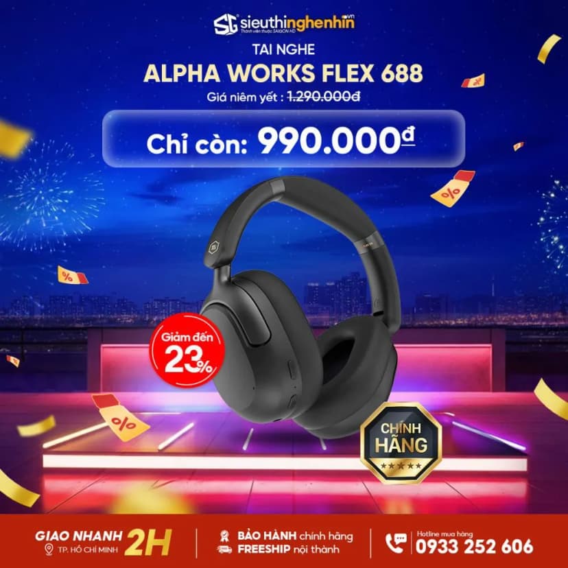 Tai nghe Bluetooth Chụp Tai Alpha Works Flex 688 - Giá rẻ nhất hôm nay - Ảnh 20